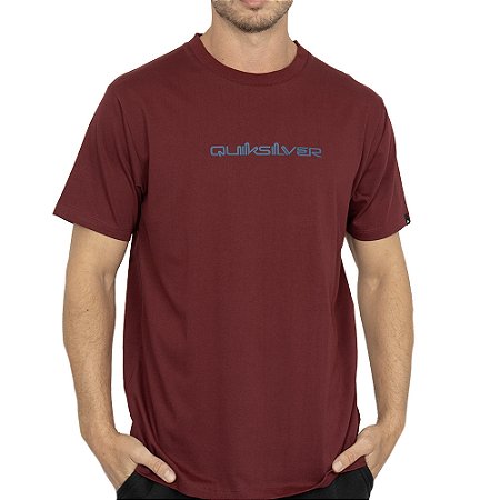 Camiseta Quiksilver Omni Font WT26 Masculina Vinho