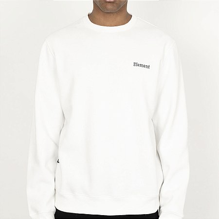 Moletom Element Careca Siganature Crew WT26 Masculino Branco