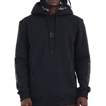 Moletom MCD Canguru Caligrafitti WT26 Masculino Preto