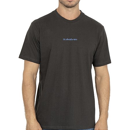 Camiseta Quiksilver Fractured Wave WT26 Cinza Escuro