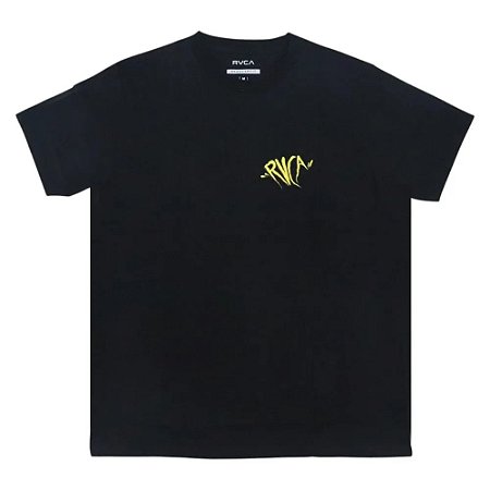 Camiseta RVCA Mushroom Skull WT26 Masculina Preto