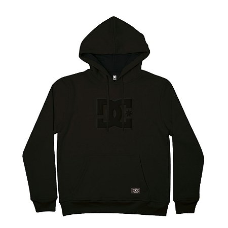 Moletom DC Shoes Canguru Embossed Star WT26 Masculino Preto
