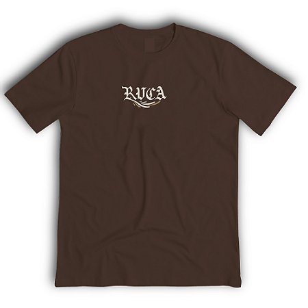 Camiseta RVCA Retract WT26 Masculina Marrom