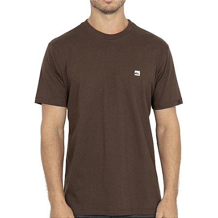 Camiseta Quiksilver Transfer Square WT26 Masculina Marrom