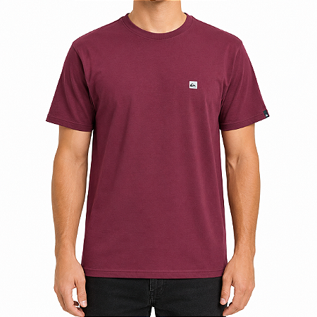 Camiseta Quiksilver Transfer Square WT26 Masculina Vinho