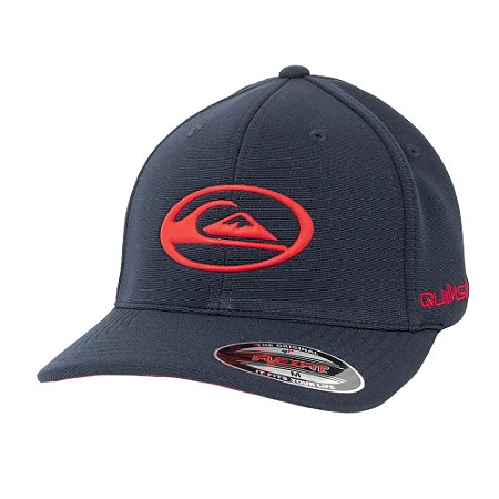 Boné Quiksilver Aba Curva Domed Logo Flaming Heat WT26 Azul