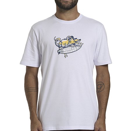 Camiseta Hurley Crazy WT26 Masculina Branco