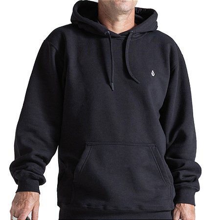 Moletom Volcom Canguru Single Stone WT26 Preto