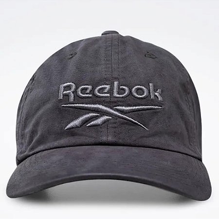 Boné Reebok Aba Curva Lockup Estonado Cinza Escuro