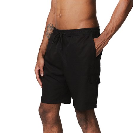 Bermuda Oakley Cargo Zip Shorts 21" WT26 Masculina Blackout