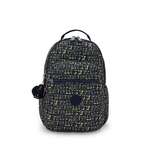 Mochila Kipling Seoul Lap Lets Play Prt