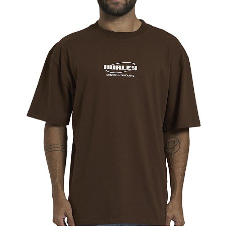 Camiseta Hurley Innovate Maxfit WT26 Masculina Marrom