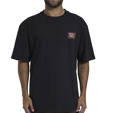 Camiseta Hurley Company Maxfit WT26 Masculina Preto