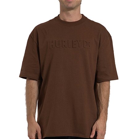 Camiseta Hurley Square Maxfit WT26 Masculina Marrom