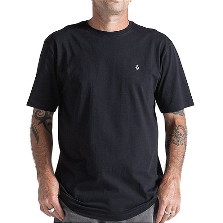 Camiseta Volcom Stone Blanks Oversize WT26 Masculina Preto