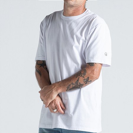 Camiseta Volcom Solid Stone WT26 Masculina Branco