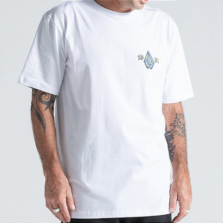Camiseta Volcom Countertop WT26 Masculina Branco