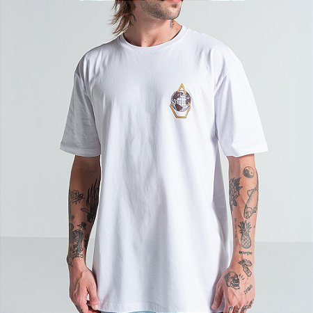 Camiseta Volcom Earth Tripper WT26 Masculina Branco