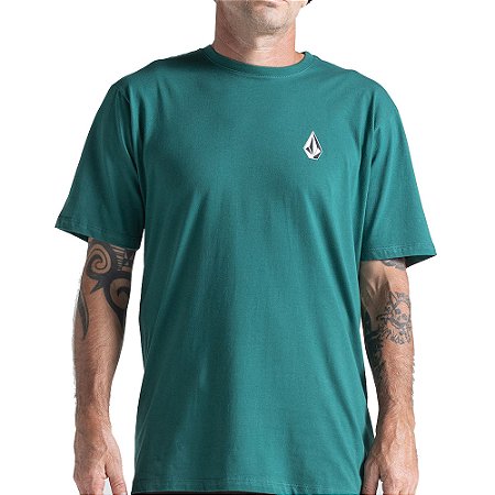 Camiseta Volcom Iconic WT26 Masculina Verde