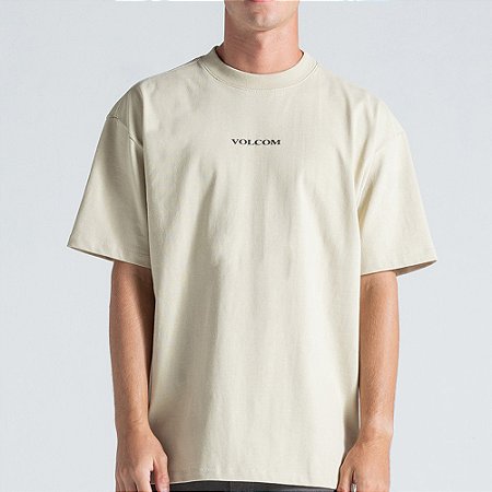 Camiseta Volcom Comfort Signature WT26 Masculina Bege