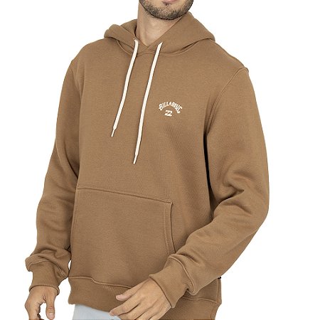 Moletom Billabong Canguru Small Arch WT25 Masculino Marrom