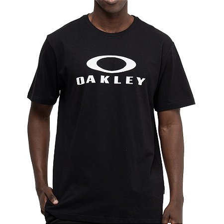 Camiseta Oakley O-Bark SS WT26 Masculina Jet Black