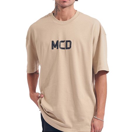 Camiseta MCD Box Fit MCD Relevo WT26 Masculina Bege