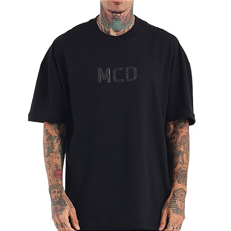 Camiseta MCD Box Fit MCD Relevo WT26 Masculina Preto