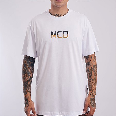 Camiseta MCD MCD Dourado SM27 Masculina Branco
