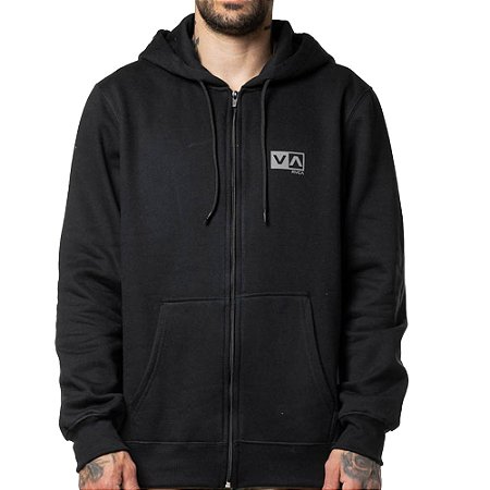 Moletom RVCA Aberto Mini Balance Box Zip 280 WT24 Preto