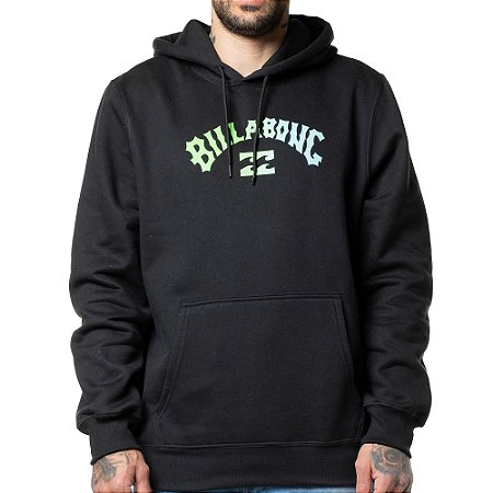Moletom Billabong Canguru Arch Gradient 280G WT24 Preto