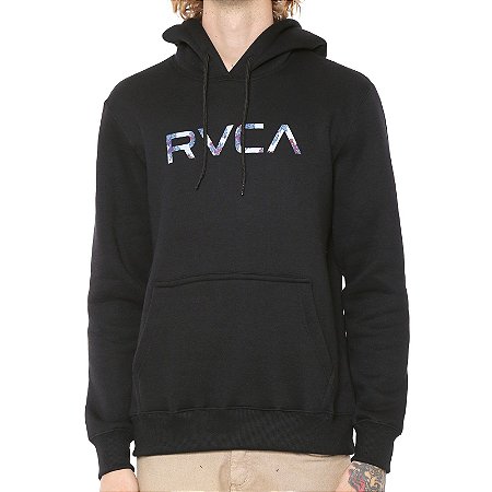 rvca grey moletom com capuz