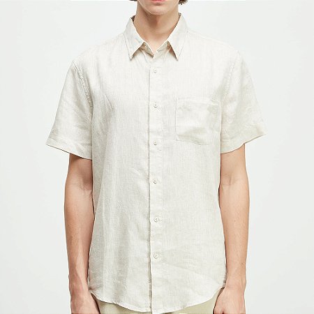 Camisa Osklen Classic Linen Masculina Natural