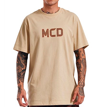 Camiseta MCD MCD Pipa SM27 Masculina Bege Nevoeiro