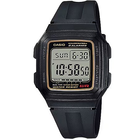 Relógio Casio Standard F-201WA-9ADF-SC Preto