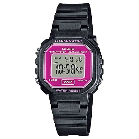 Relógio Casio Standard LA-20WH-4ADF-SC Preto/Rosa