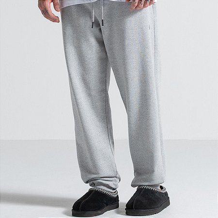 Calça Volcom Moletom Single Stone W26 Masculina Mescla Cinza