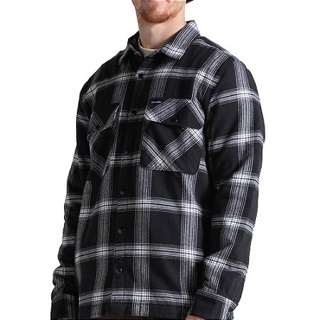 Camisa Volcom Manga Longa Wilderstone WT26 Masculina Preto
