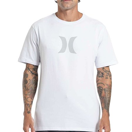 Camiseta Hurley Icon Oversize SM27 Masculina Branco