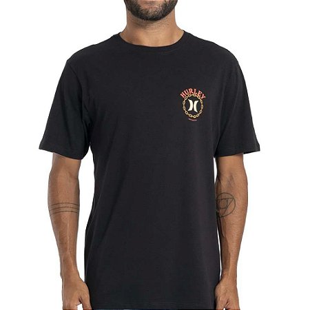 Camiseta Hurley Panther SM27 Masculina Preto