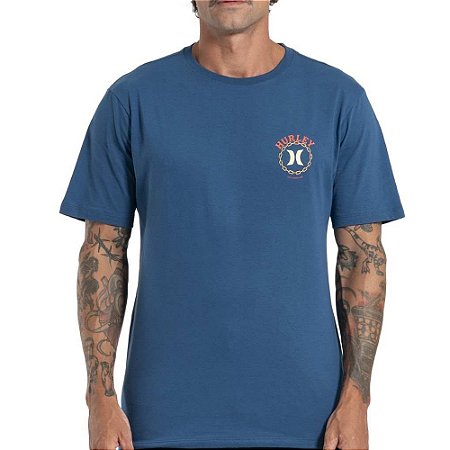 Camiseta Hurley Panther SM27 Masculina Marinho