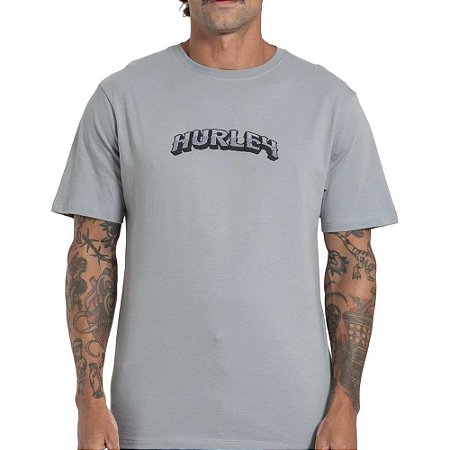 Camiseta Hurley Eagle SM27 Masculina Cinza