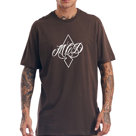 Camiseta MCD Espada Caligrafiti Curs SM27 Masculina Marrom