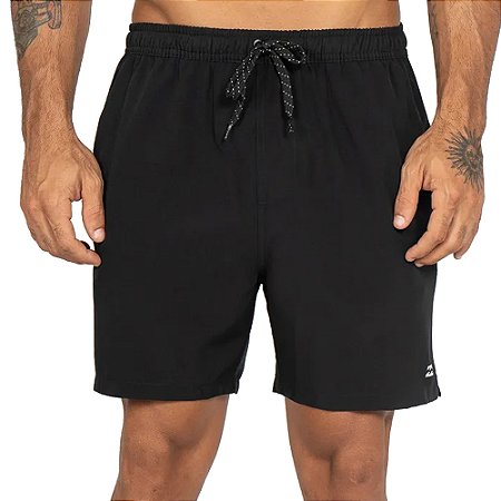 Bermuda Billabong All Day Layback 17 SM27 Masculina Preto