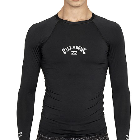 Camiseta Billabong Surf Manga Longa All Day Surf SM27 Preto