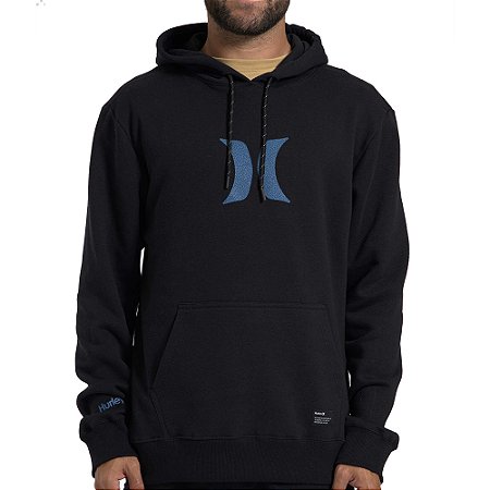 Moletom Hurley Canguru Icon Over WT26 Masculino Preto