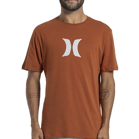 Camiseta Hurley Icon SM27 Masculina Marrom