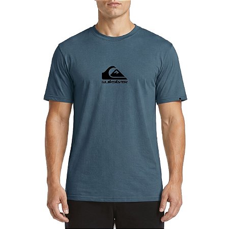 Camiseta Quiksilver Small Logo SM27 Masculina Azul Escuro