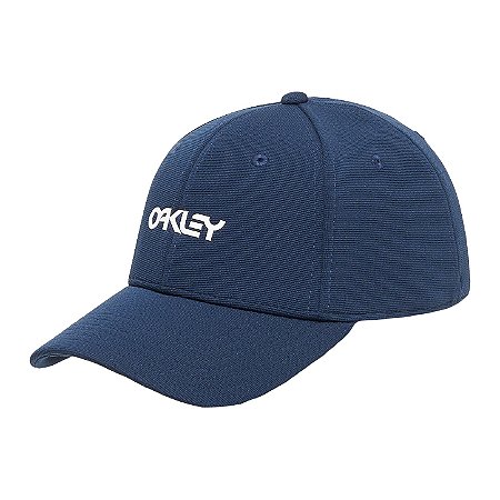 Boné Oakley 6 Panel Stretch Oakley Metallic WT26 Abyss/White