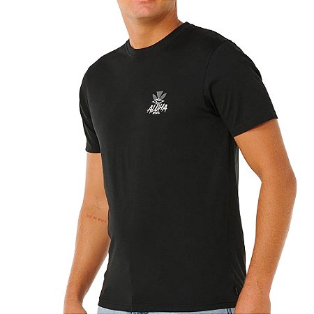 Camiseta Rip Curl Hawaii Tapa Hex SM27 Masculina Preto